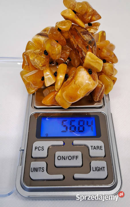 Korale z bursztynu bursztyn bałtycki mleczne z Warszawa