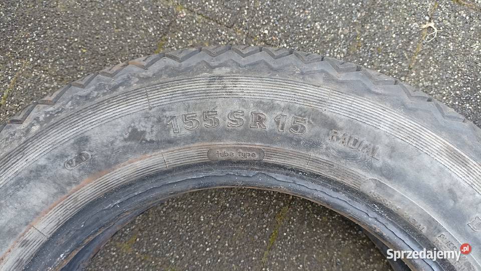 Opona Syrena retro klasyk zabytek opony Stomil Samochodowe Wojkowice