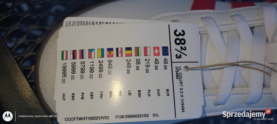 Buty sportowe Adidas 38 23 nowe Lubin