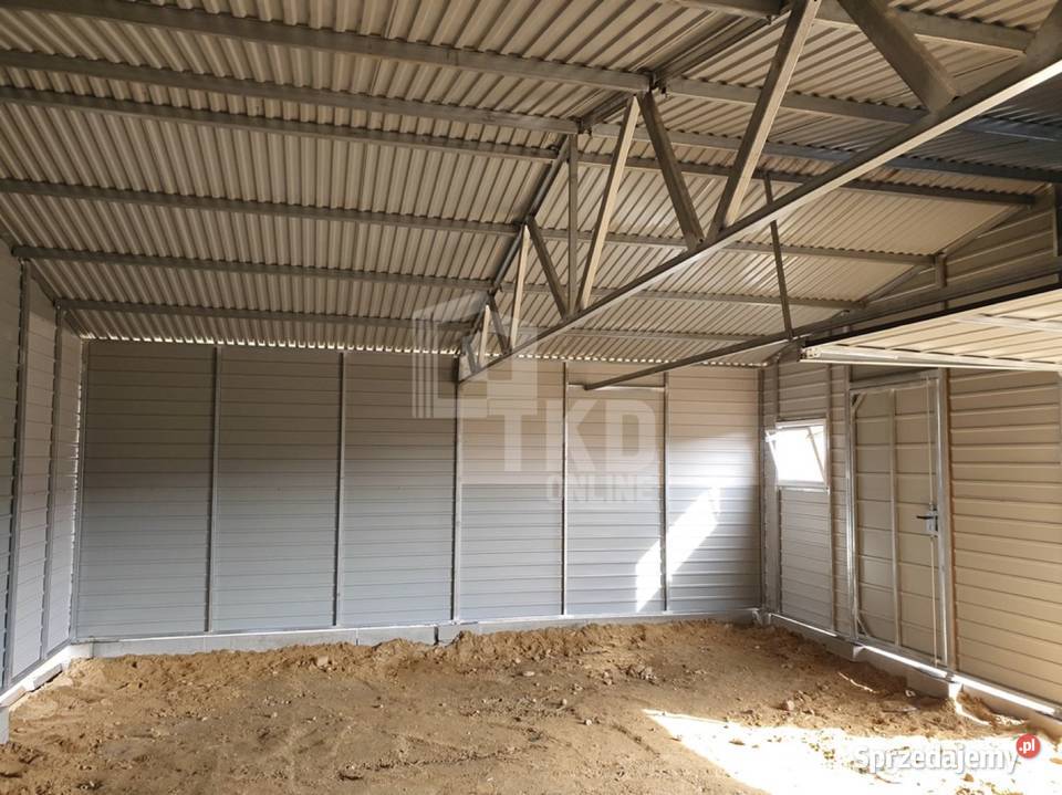 Garaż Blaszany 9x6 wiata 1x6 Brama 2x drzwi 2x
