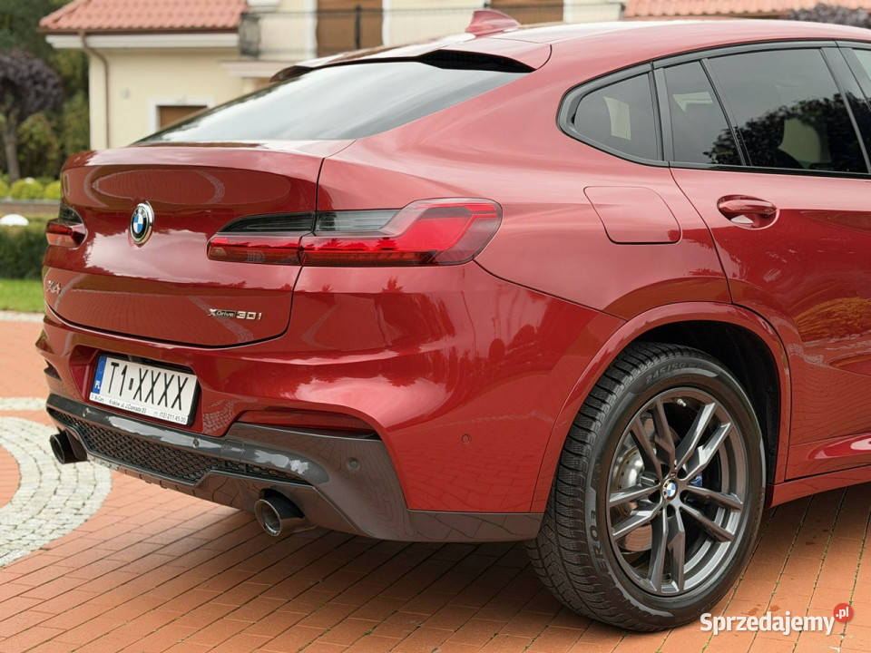 BMW X4 30i xDrive 252 Salon Serwisowana bordowy Widełki
