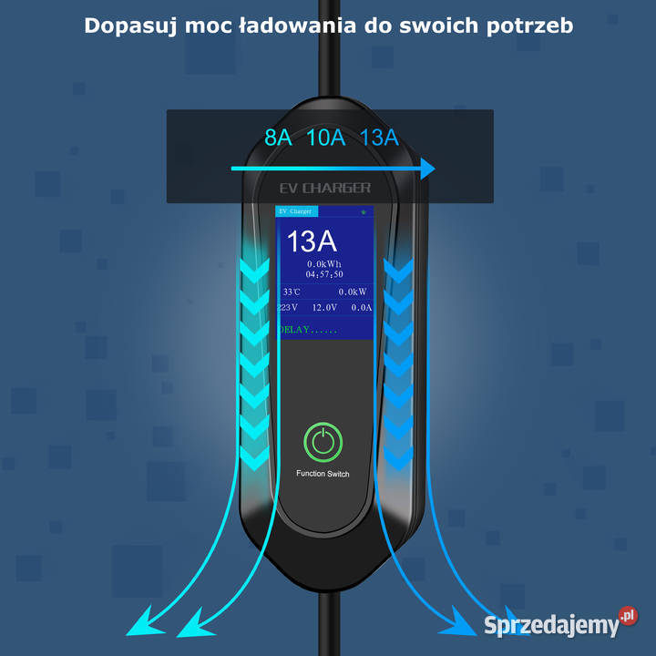 Przenośna ładowarka EVSE 37 kW Typ 2 230 V zachodniopomorskie Szczecin