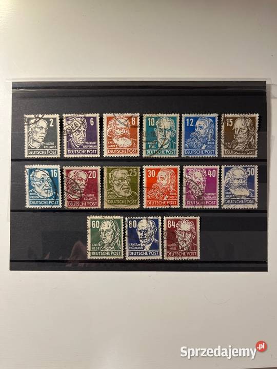 Znaczki niemieckie NRD Filatelistyka Bielsko-Biała