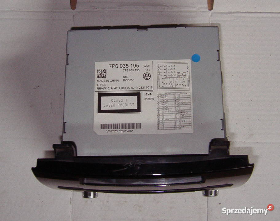 VW TOUAREG RADIO 6xCD NAWIGACJA 7P6035195 RCD550 Katowice