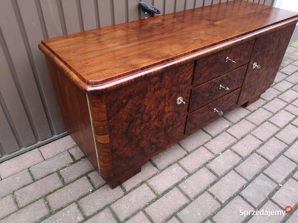 Komoda ARTDECO RTV Niska 134 Orzech Zgrabna Swarzędz
