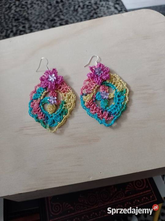 Nowe kolczyki wielokolorowe 5 na 65 Dodatki Garwolin