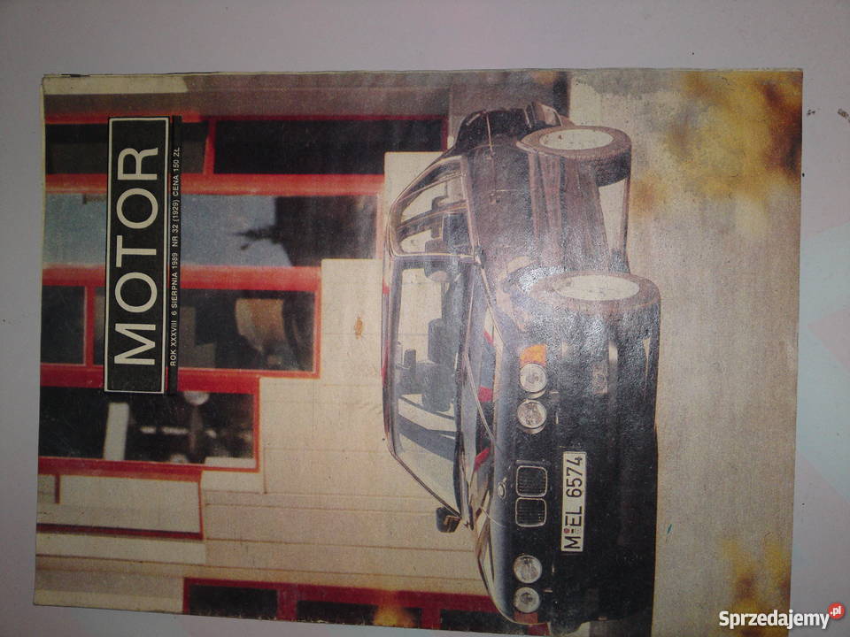 Motor nr 32 rok 1989 BMW 5, plakat Mercedes w107 500 sl *148