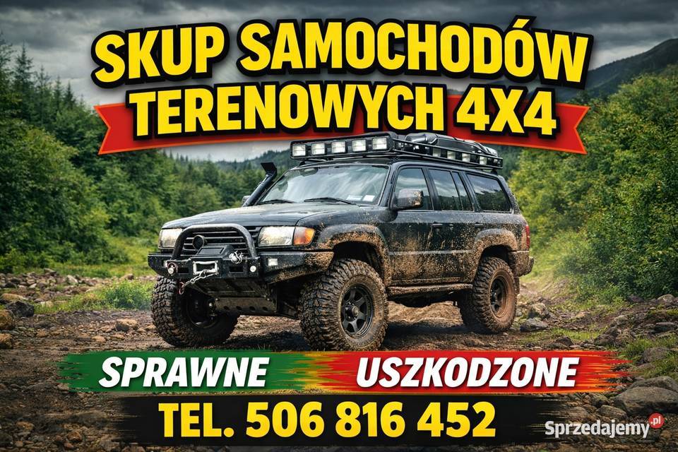 SKUP SAMOCHODÓW 4X4 TERENOWYCH TERENOWY