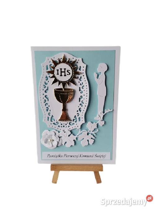 Kartki Pamiątka Komunii Świętej B6 Chłopiec Wzór Poznań