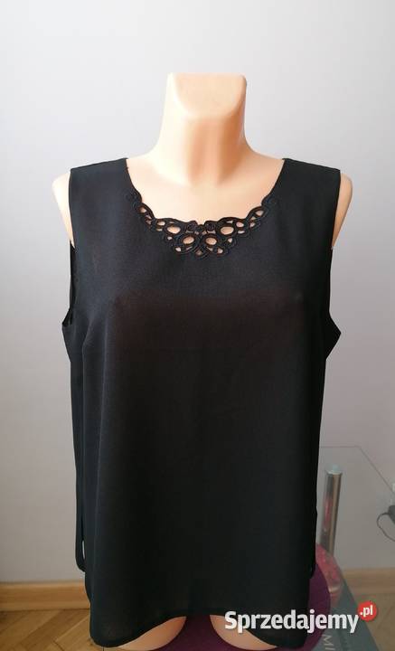 NOWA DAMSKA CZARNA BLUZKA BEZ RĘKAWÓW RXLXXL łódzkie Łódź