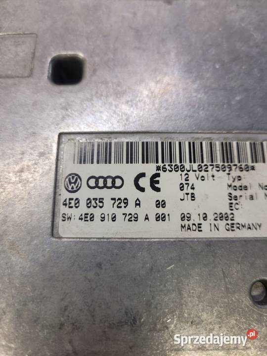 STEROWNIK MODUŁ MMI Q7 A6 C6 4E0035729A Przystajń sprzedam