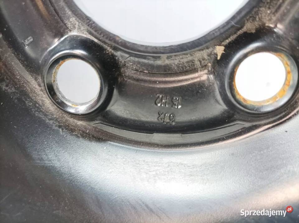 FELGA STALOWA R15 5X100 ET38 OC57MM 6JX15H2 VW Samochodowe