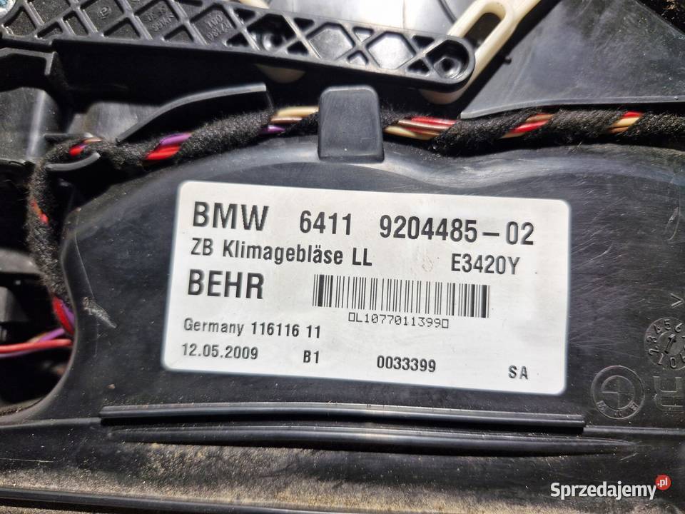 BMW 7 F01 WENTYLATOR NAGRZEWNICA DMUCHAWA EU