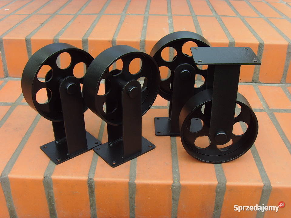 KÓŁKA KOŁA MEBLOWE METALOWE INDUSTRIALNE LOFT Akcesoria meblowe Łódź