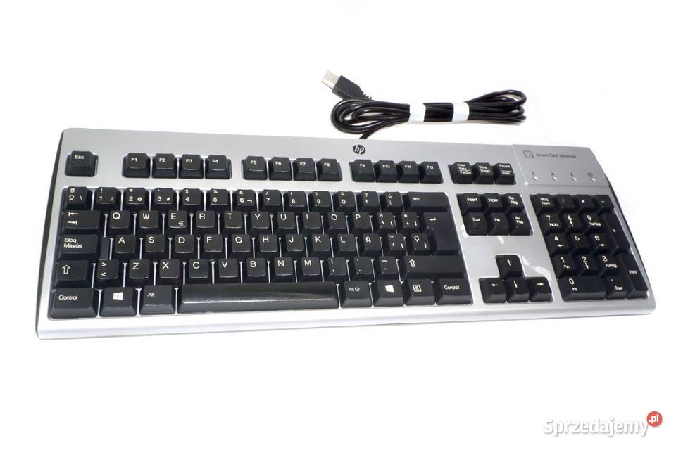 Klawiatura USB HPKUS0133 z wbudowanym Terminalem Komputery i Akcesoria mazowieckie Warszawa