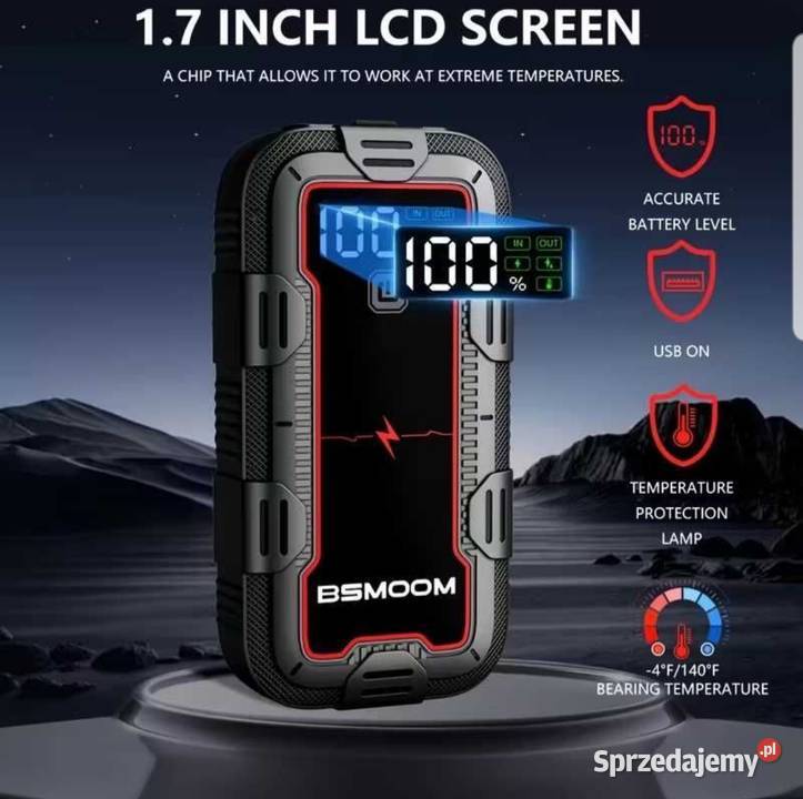 Rozrusznik 7000 A Powerbank Samochodowy 21800mAh Oława