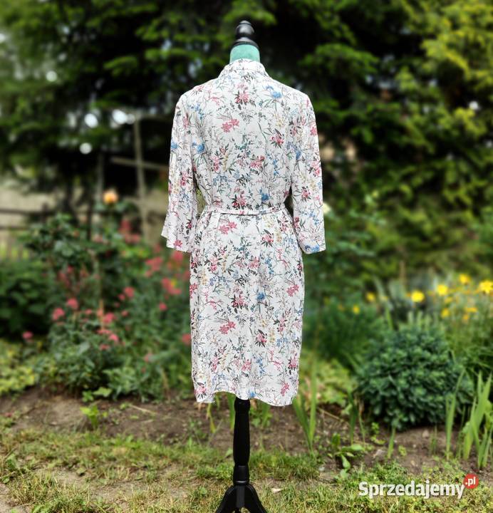 Sukienka HM 46 3XL wiskoza kwiaty floral łączka Szczecin sprzedam