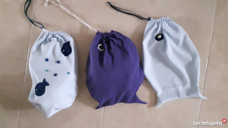 Worek rybka na zabawki dziecka różne kolory Łódź