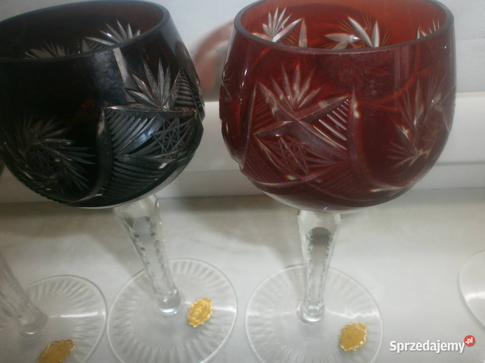 lampki kieliszki kryształ HAND CUT sprzedam