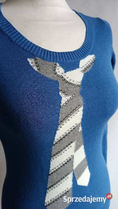 Bershka niebieski sweter S podlaskie