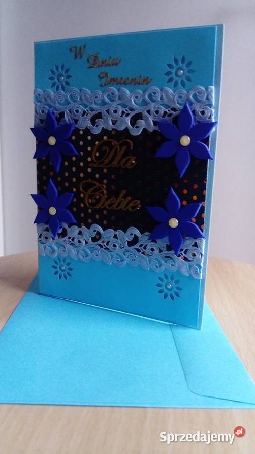 Kartka Imieninowa wykonana ręcznie Rękodzieło Sosnowiec sprzedam