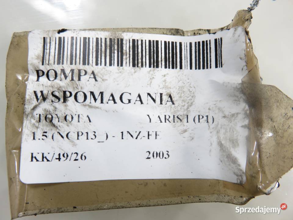 POMPA WSPOMAGANIA TOYOTA YARIS I P1 15 1NZFE sprzedam