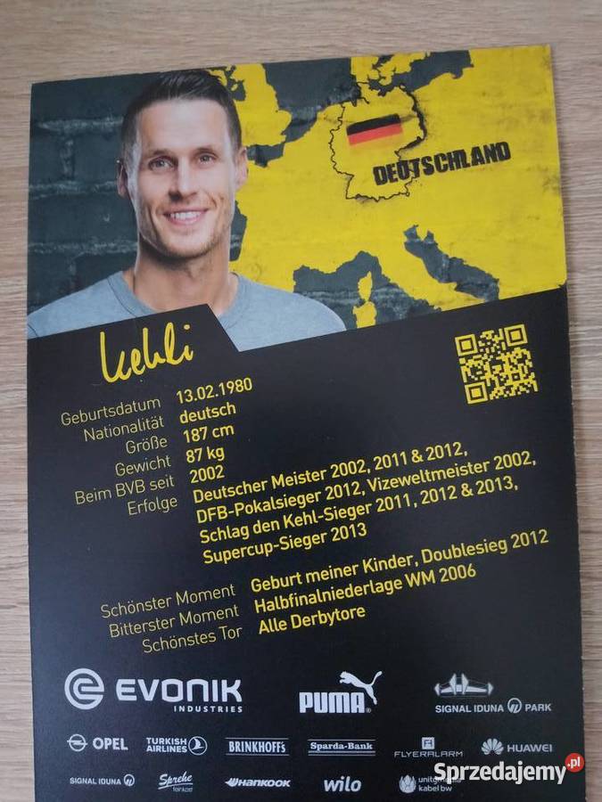 Zdjęcie z autografem Sebastian Kehl Ostrowiec Świętokrzyski