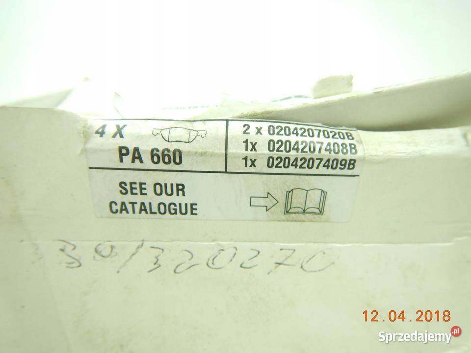 KLOCKI HAMULCOWE FIAT 500 PUNTO DOBLO ASO