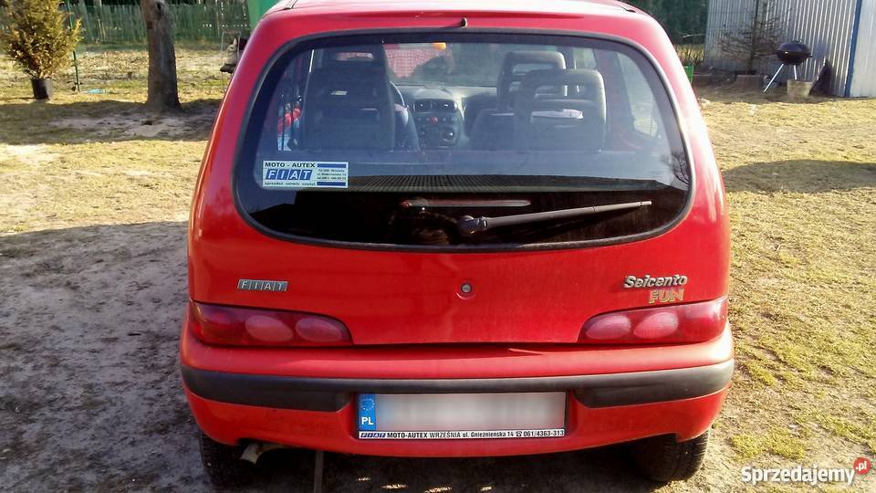 FIAT SEICENTO Niski Przebieg Nowy Akumulator 58300km Niniew