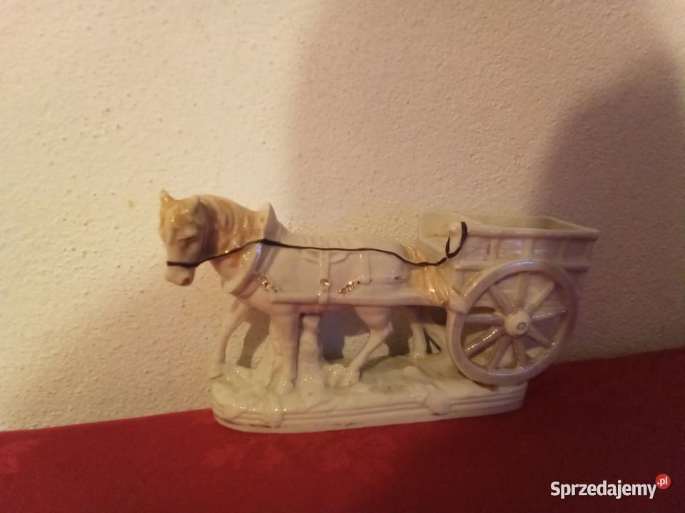 Figurka konia z wozem Warszawa sprzedam