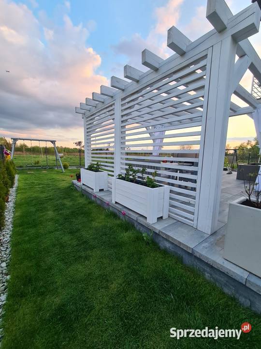 Donica drewniana doniczka skrzynka 1203030 folia Józefów