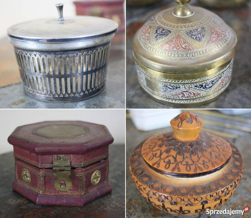 Szkatułki na biżuterie pięknie zdobione pudełka Pozostałe Pszczyna