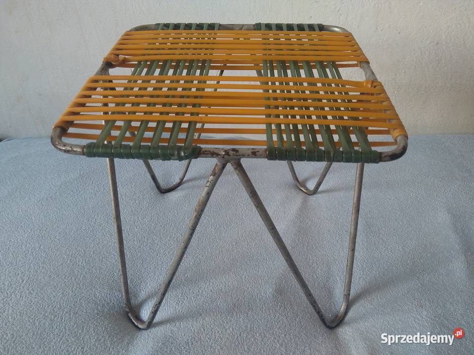 Stołek Taboret projektu W Wołkowski metal Warszawa sprzedam