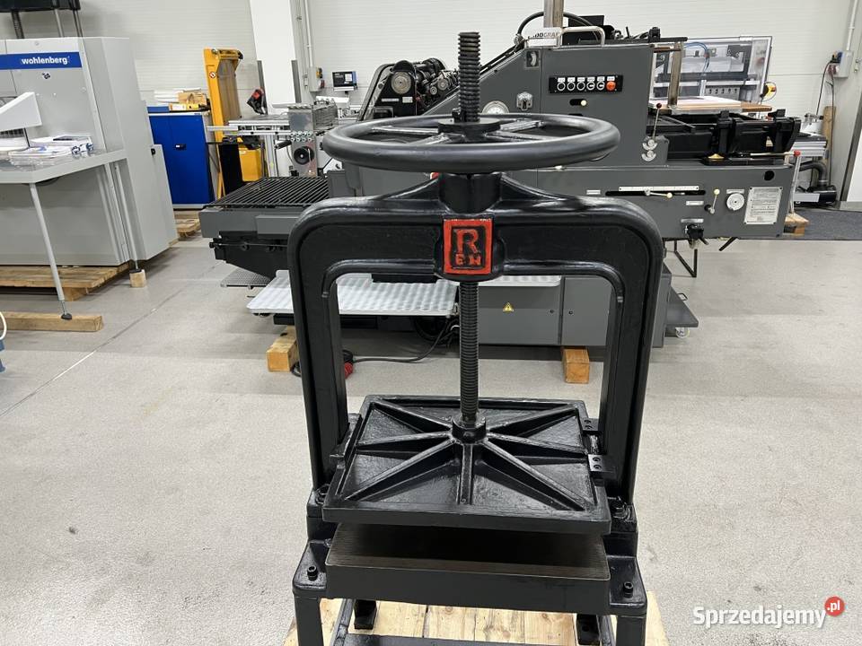 Prasa introligatorska śrubowa 50x40 na podstawie Radom