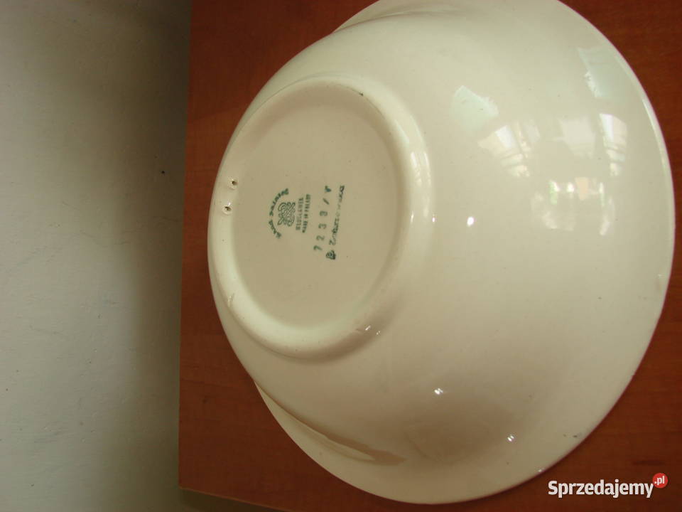 Włocławek duża fajansowa misa PRL Pruszcz Gdański