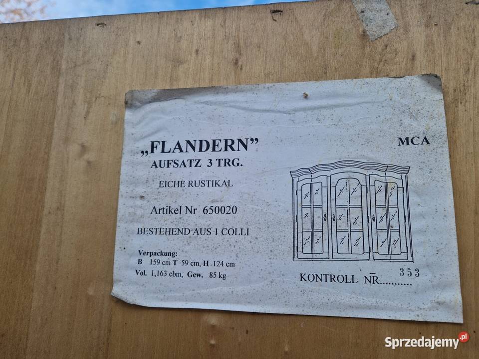 Kredens dębowy rustykalny świętokrzyskie Ostrowiec Świętokrzyski