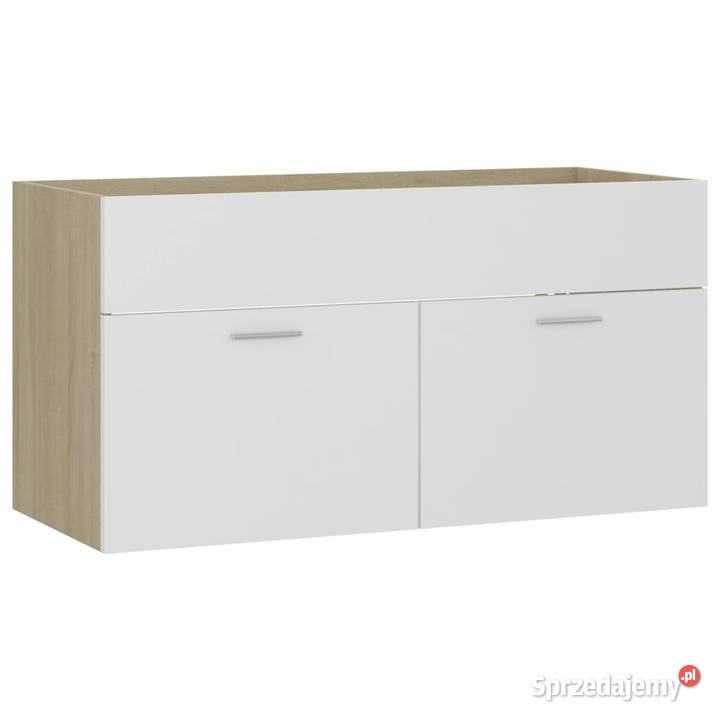 Szafka pod umywalkę biel i dąb sonoma 90x385x46 Warszawa