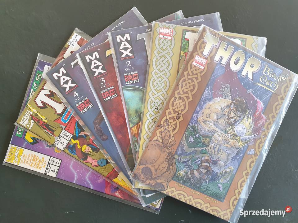 Thor zestaw 7 komiksów Marvel USA Superbohaterowie Komiksy Gdynia