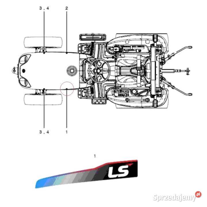 Naklejka LS Tractor LS XJ25 40294174 LEWA podkarpackie Tajęcina