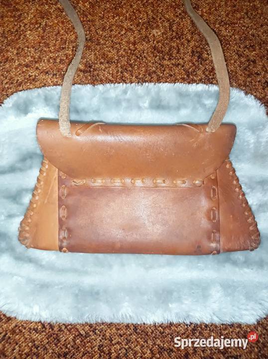 Torebka Kopertówka Vintage Skóra Naturalna Na ramię  Rzeszów