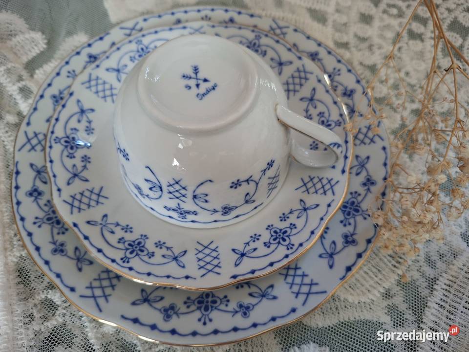Zestaw porcelany wzór słomkowy Porcelana i szkło mazowieckie Jaktorów-Kolonia sprzedam