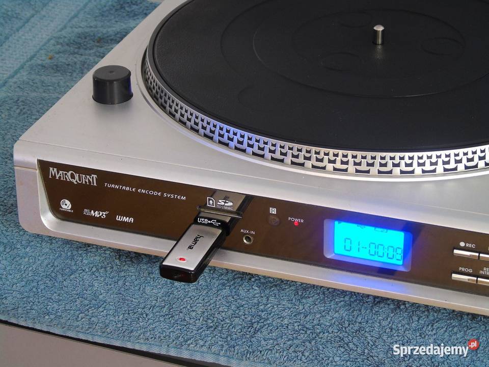 Gramofon USB mp3 rec MarQuant sprawny DOSTAWA podkarpackie Jasło