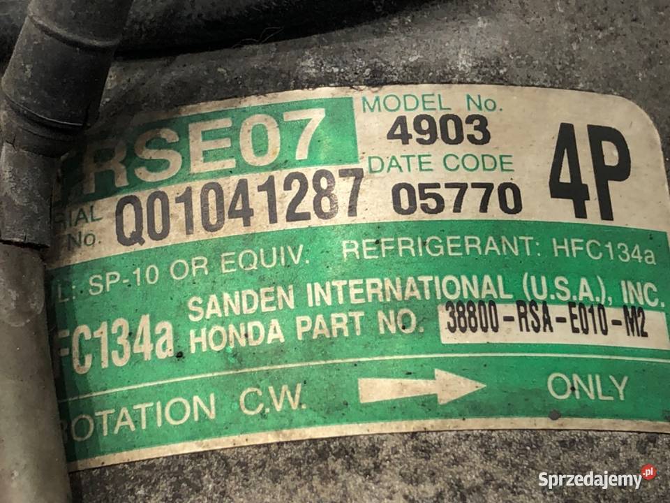 SPRĘŻARKA KLIMATYZACJI HONDA CIVIC VIII