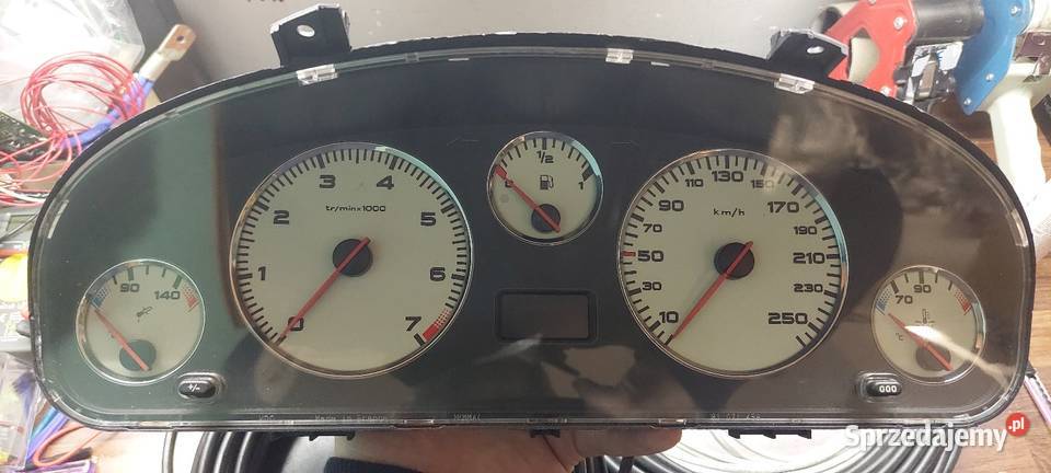 Peugeot 406 coupe benzyna licznik zegary białe Kalety
