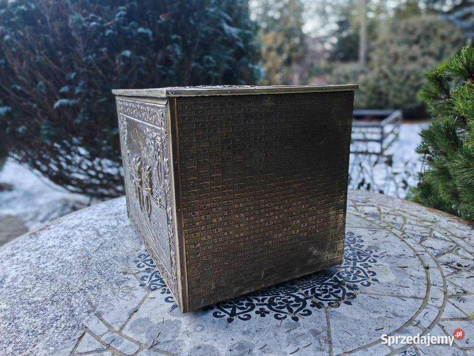 Vintage Kufer skrzynia wielkopolskie Osiniec