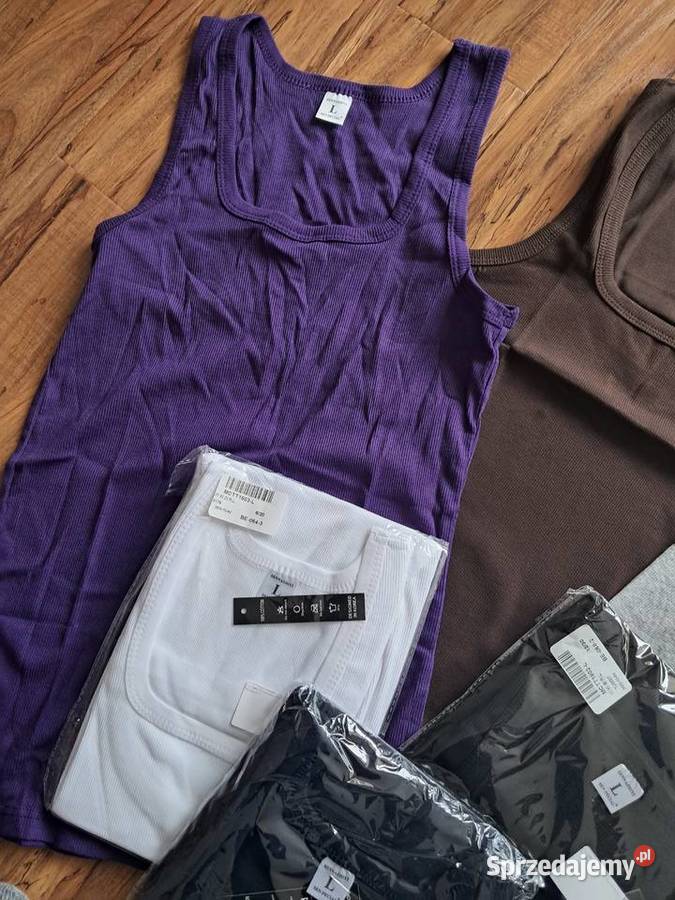 6 nowych koszulek na ramiączkach rozmiar z metki świętokrzyskie Sandomierz