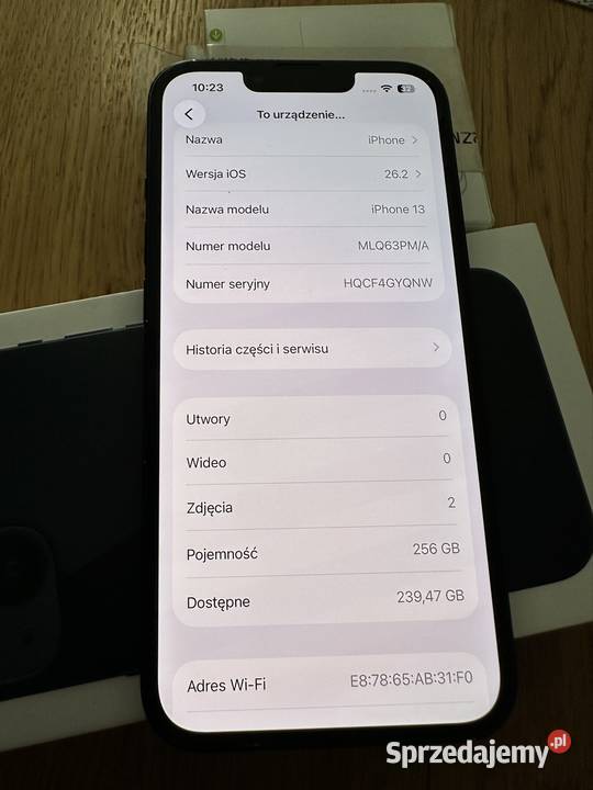 Apple iPhone 13 256GB pełen komplet Brzezinki