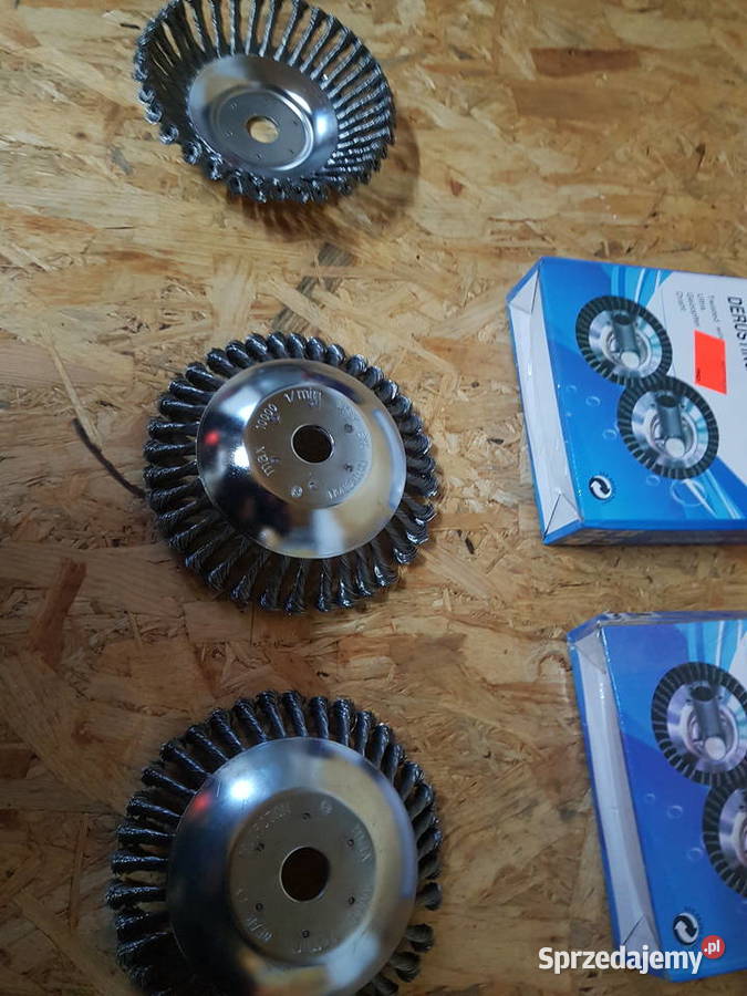 SZCZOTKA DRUCIANA DO KOSY 200 mm TARCZA twarda