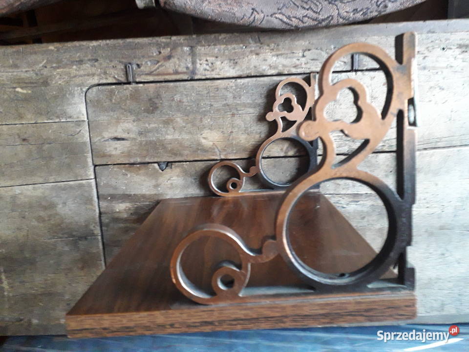 Półeczka z płyty meblowej z ciemną okleiną 30x22