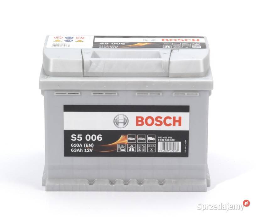 Akumulator 63Ah 610A Bosch S5006 Części samochodowe lubelskie Lublin